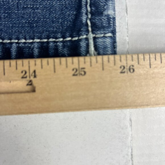 Miss Me Jeans Women's 29x25* Low Rise Skinny Ankle Blue Embellished Denim Tag 27 - Picture 12 of 16